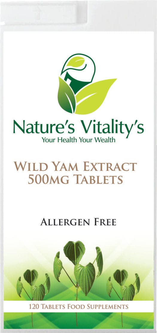 Nature's Vitality's Wild Yam Extract 500mg 120 Tablets