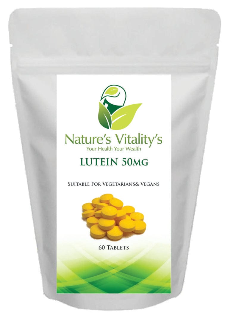 Vitamin Supplement & Hemp Oil Vitamin & Supplement Nature`s Vitality`s Lutein 50mg With 180 Tablets Suitable for Vegan & Vegetarian Supports Healthy Eyes & Vision 4 men & women